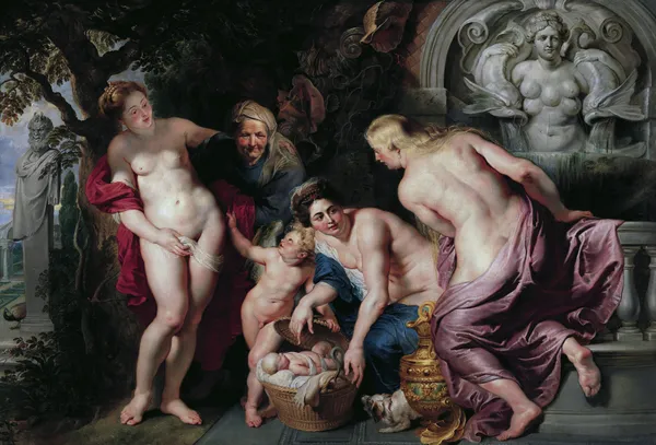 Erichthonius discovered by the daughters of Cecrops av Peter Paul Rubens