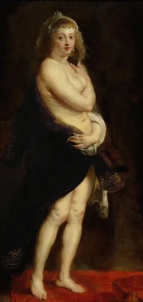 Helena Fourment in a Fur Robe av Peter Paul Rubens