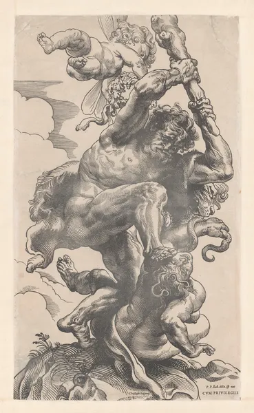 Hercules overcomes Envy av Peter Paul Rubens