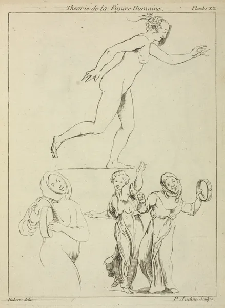 One nude and three clothed female figures av Peter Paul Rubens