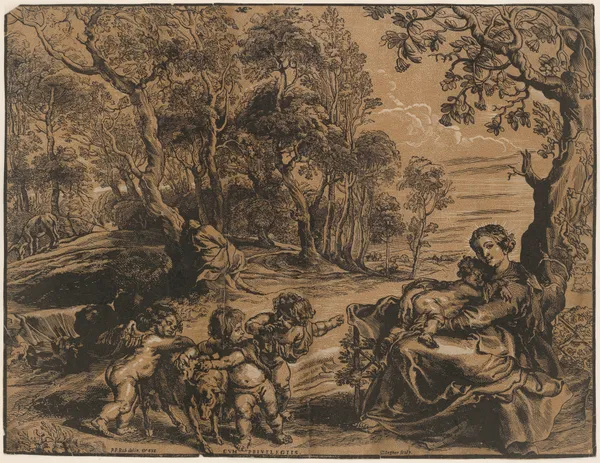 Rest on the flight into Egypt av Peter Paul Rubens