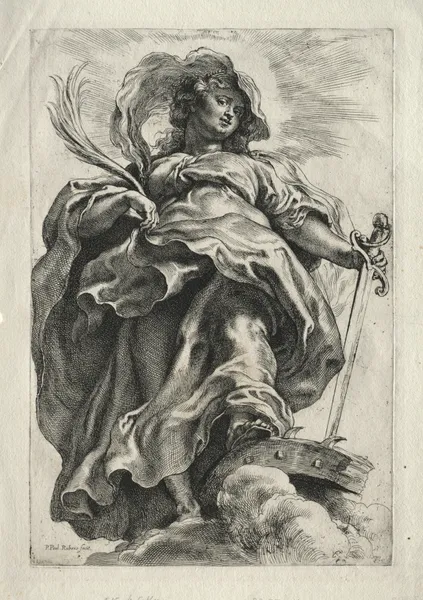 Saint Catherine in the Clouds av Peter Paul Rubens