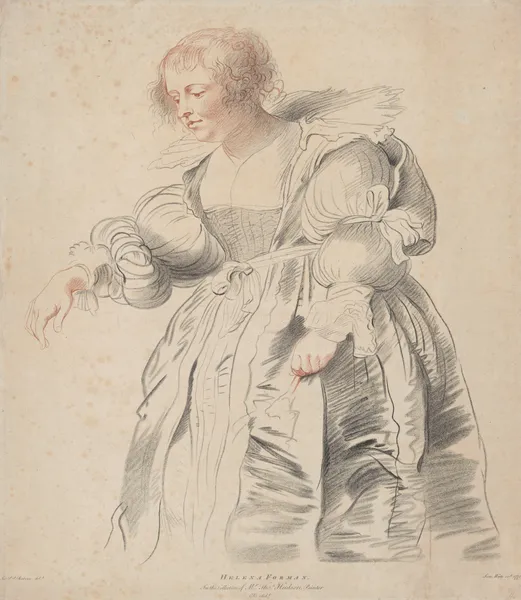 Standing Young Woman av Peter Paul Rubens