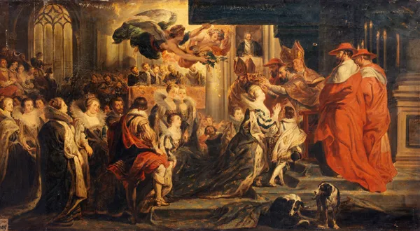 The Coronation of Marie de Médicis, May 13, 1610 av Peter Paul Rubens