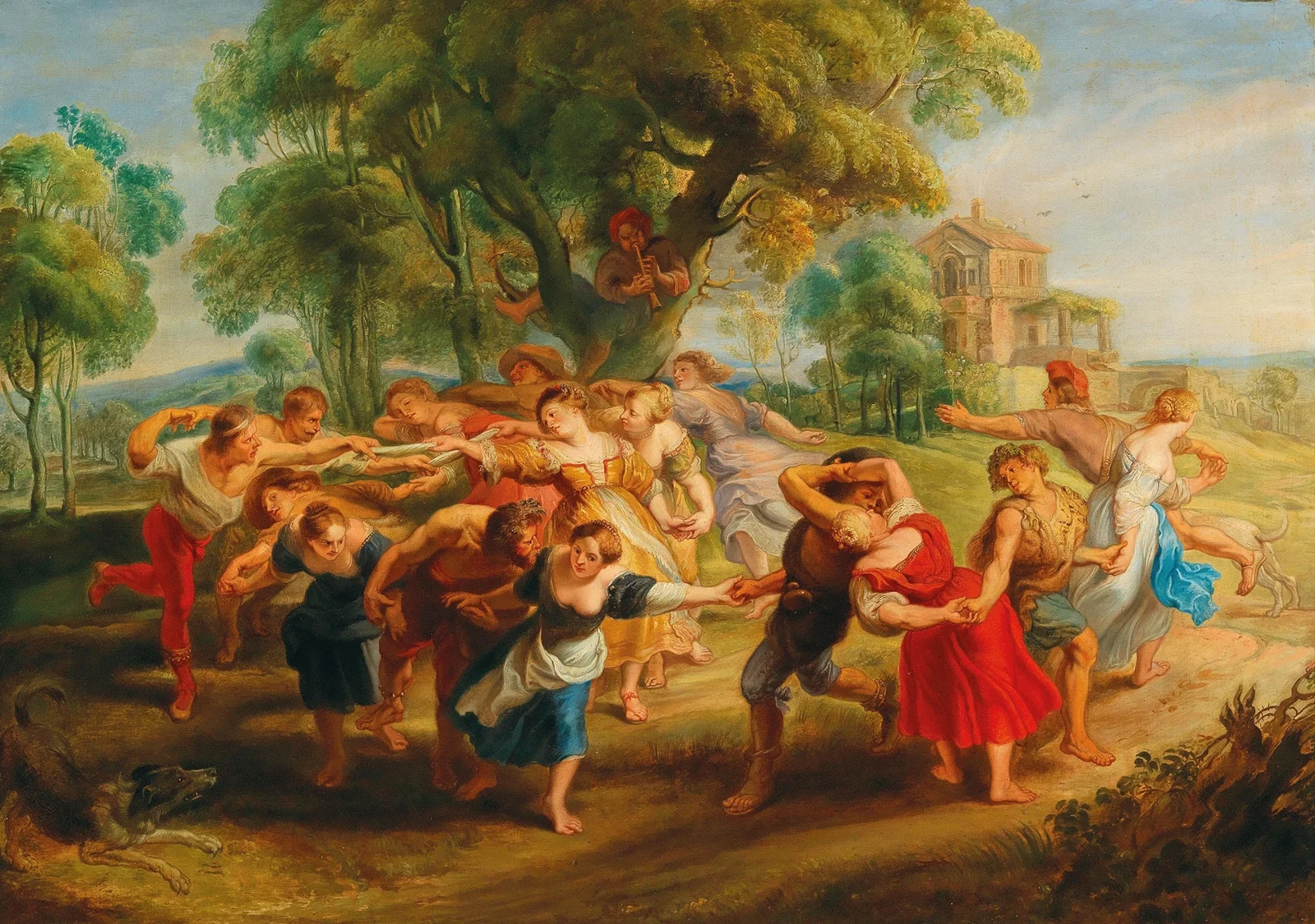 The Dancing Peasants av Follower of Peter Paul Rubens