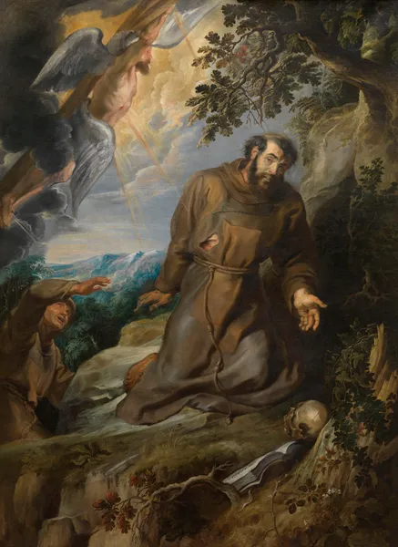 The stigmatisation of Saint Francis of Assisi av Peter Paul Rubens