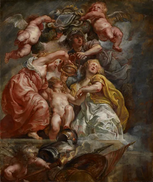 The Union of England and Scotland (Charles I as the Prince of Wales) av Peter Paul Rubens