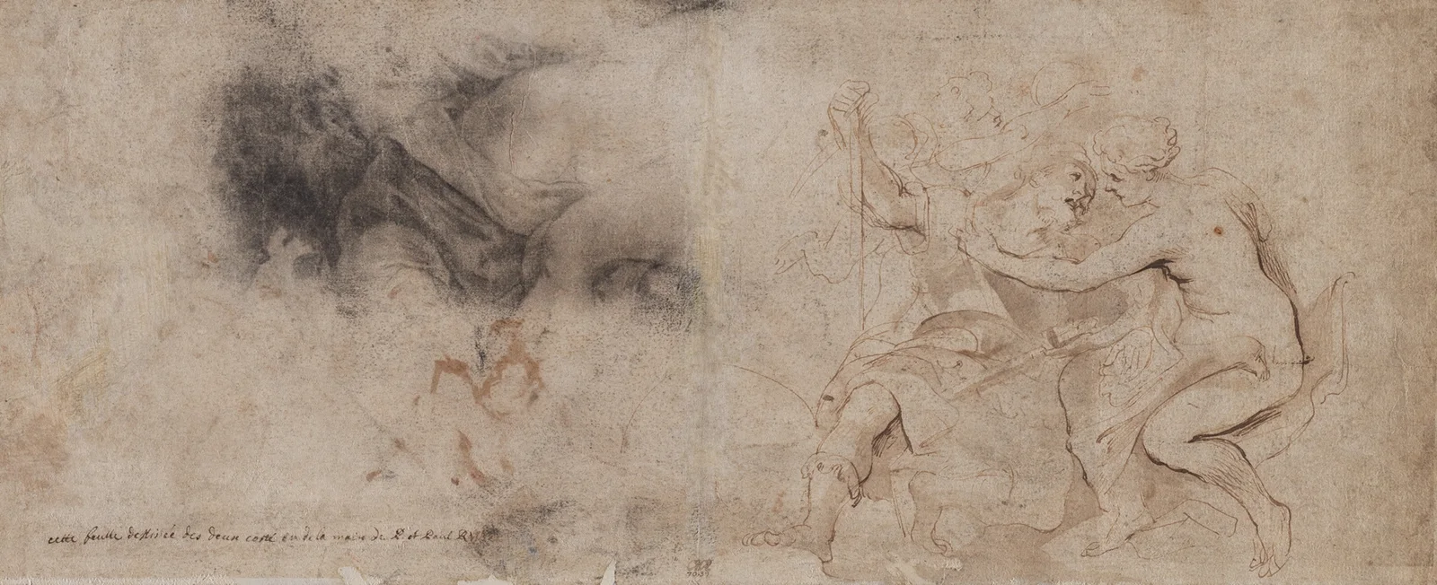 Venus Disarming Mars, Drapery Study av Peter Paul Rubens