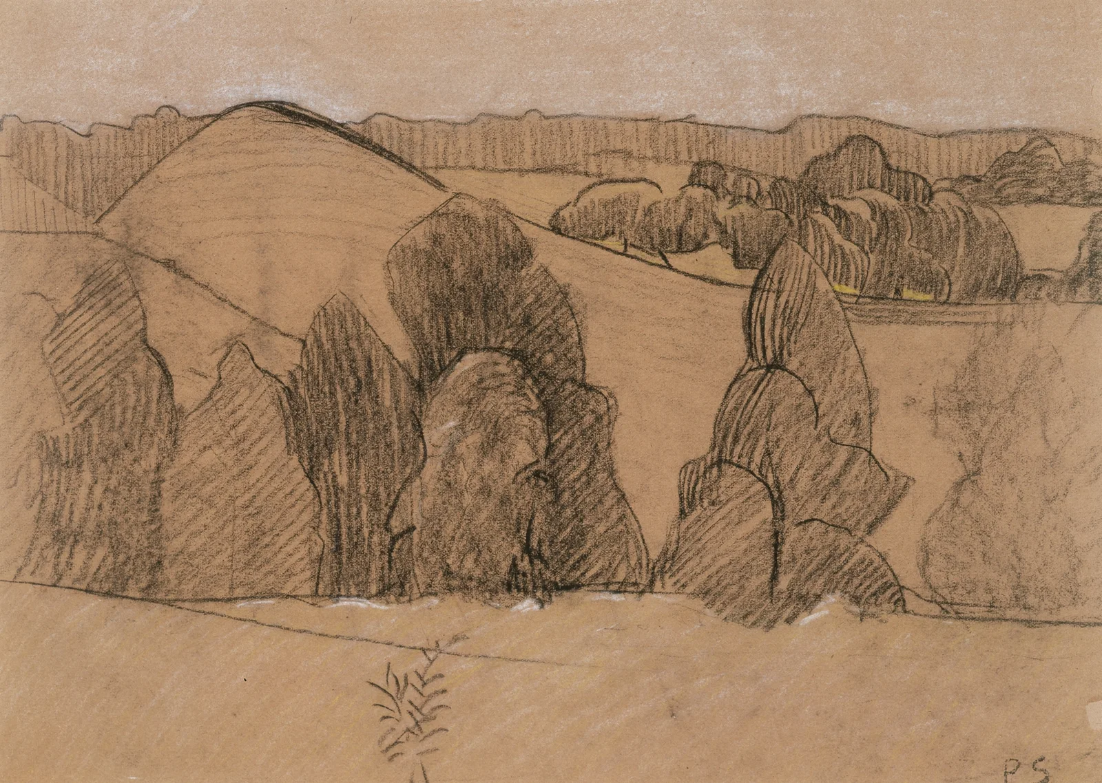 Landscape in Brittany av Paul Sérusier