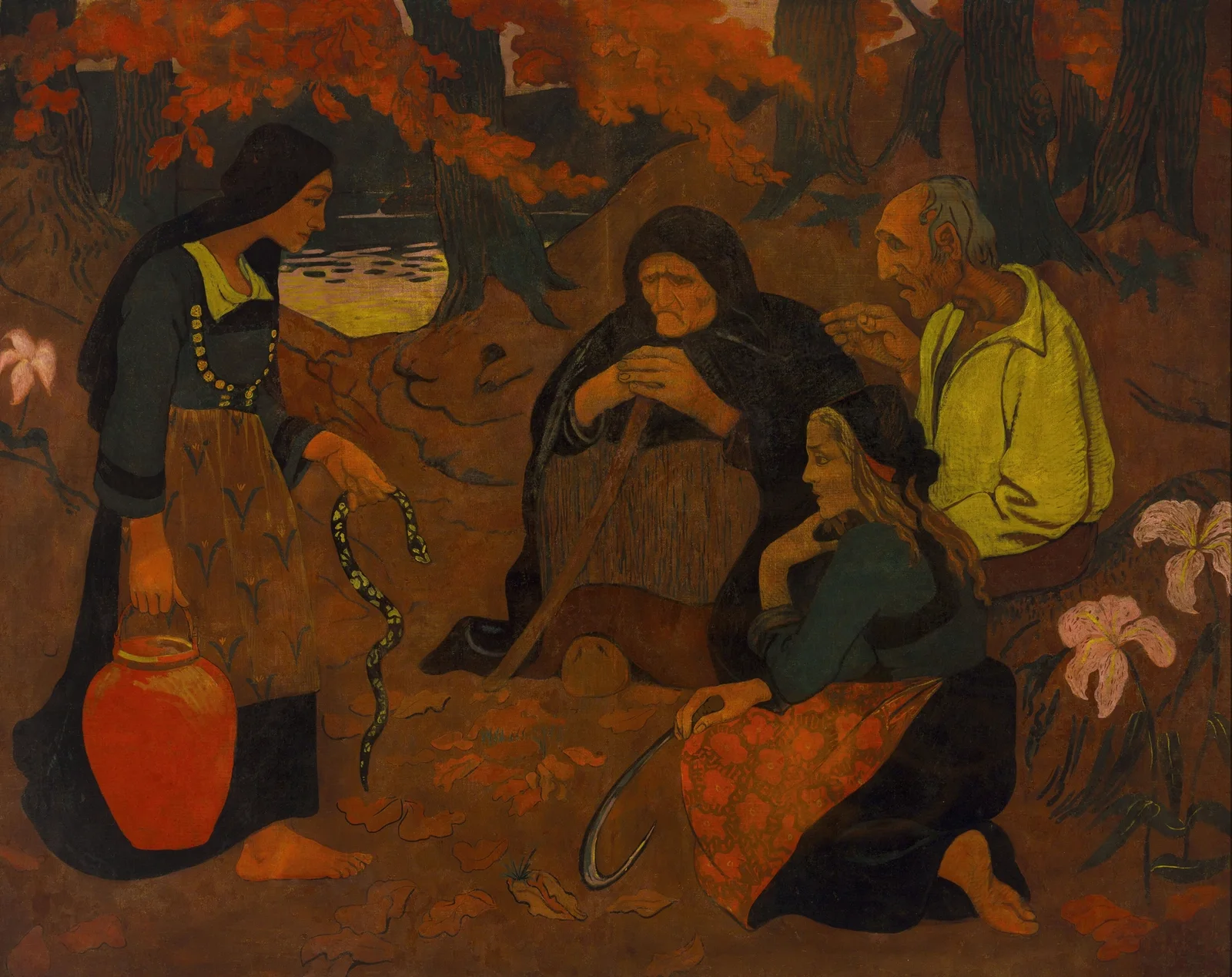 Serpent eaters (Les mangeurs des serpents) av Paul Sérusier