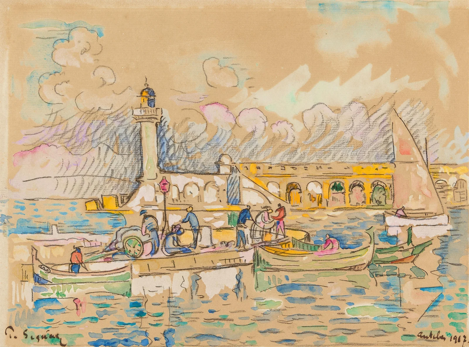Antibes av Paul Signac