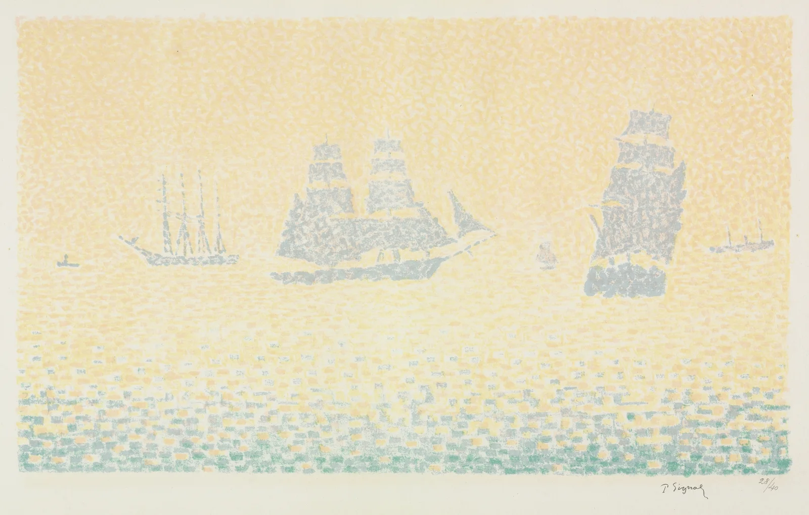 Boats av Paul Signac