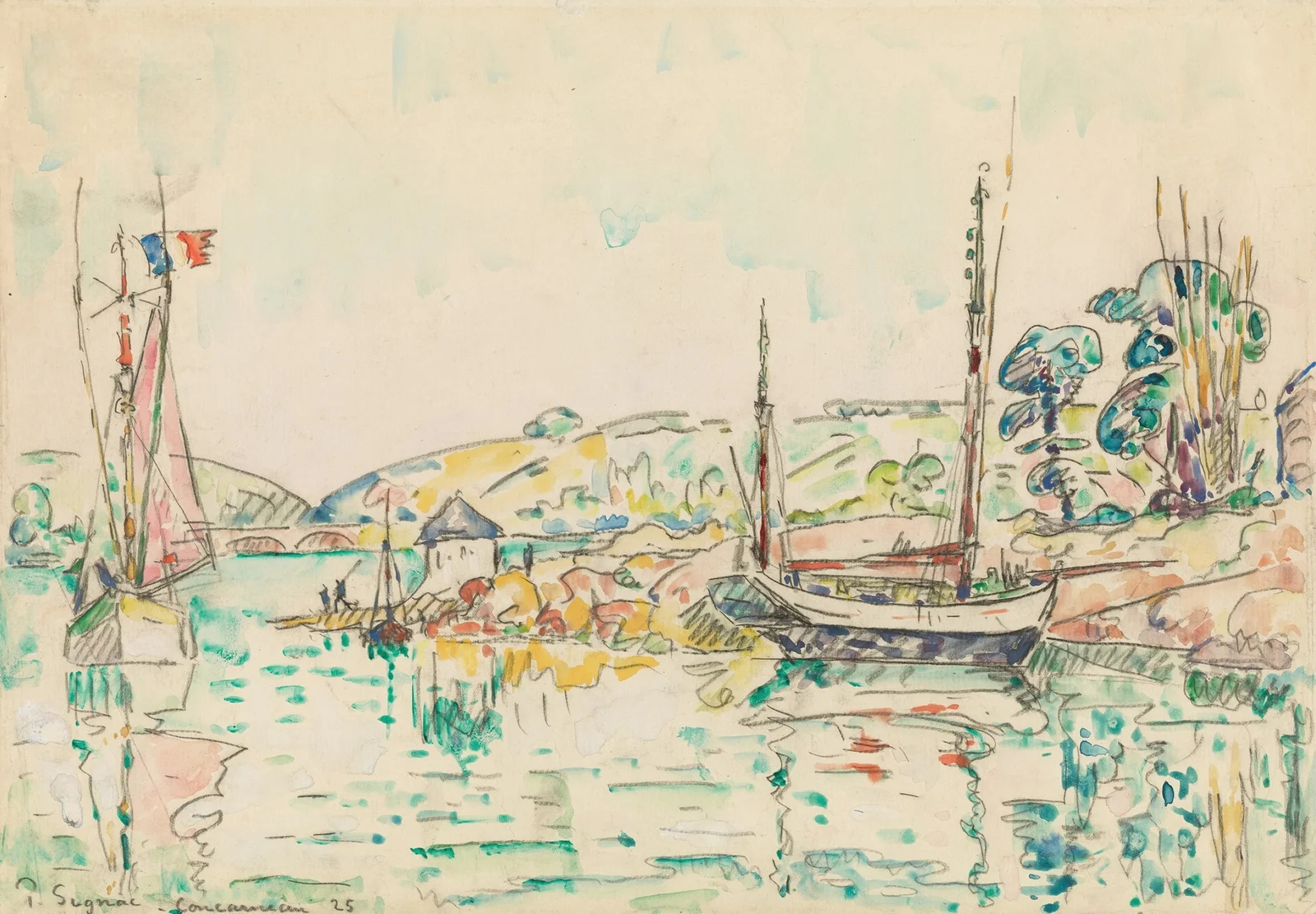 Concarneau av Paul Signac