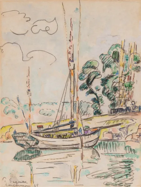 Concarneau, le thonier av Paul Signac