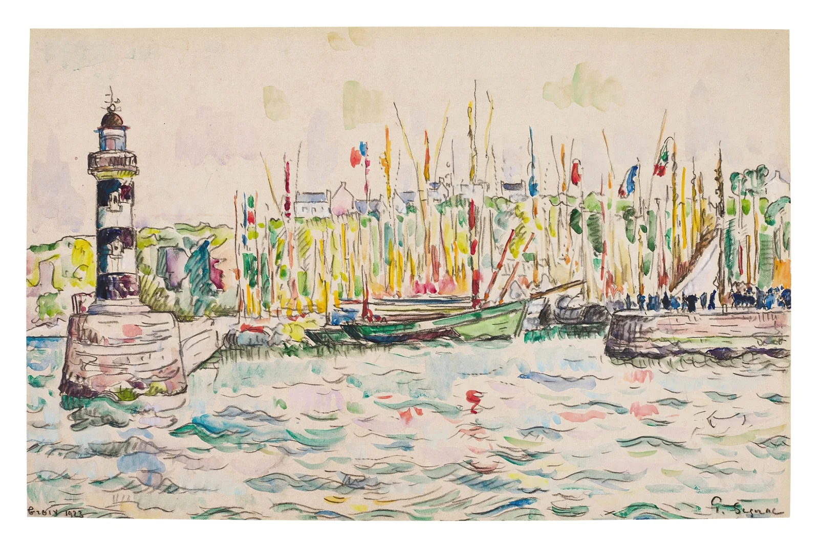 Groix, le phare av Paul Signac