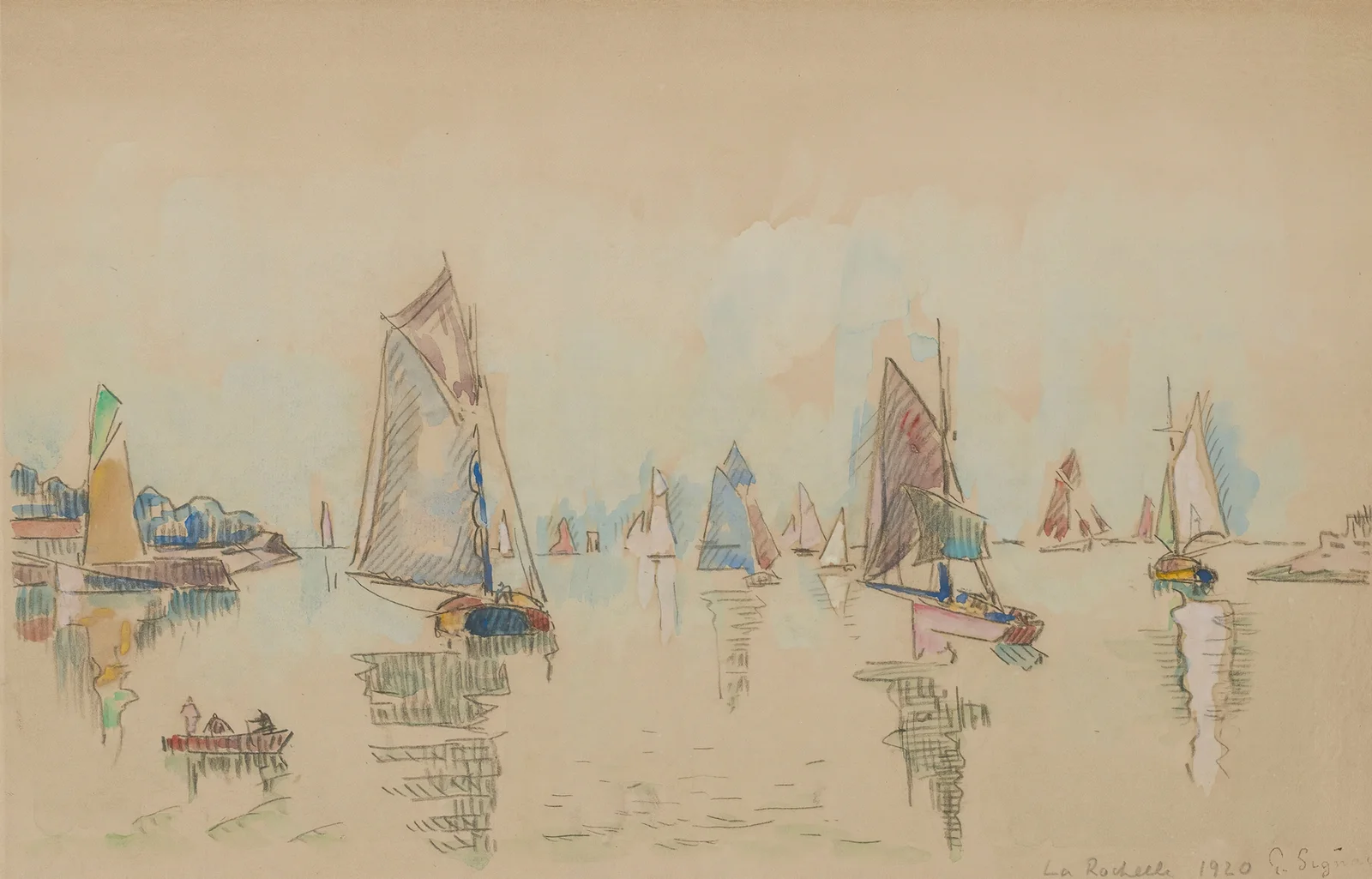 La Rochelle av Paul Signac