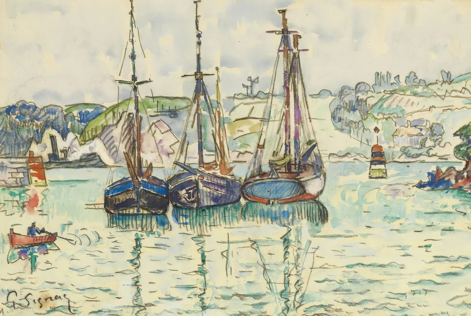 Le Trieux av Paul Signac