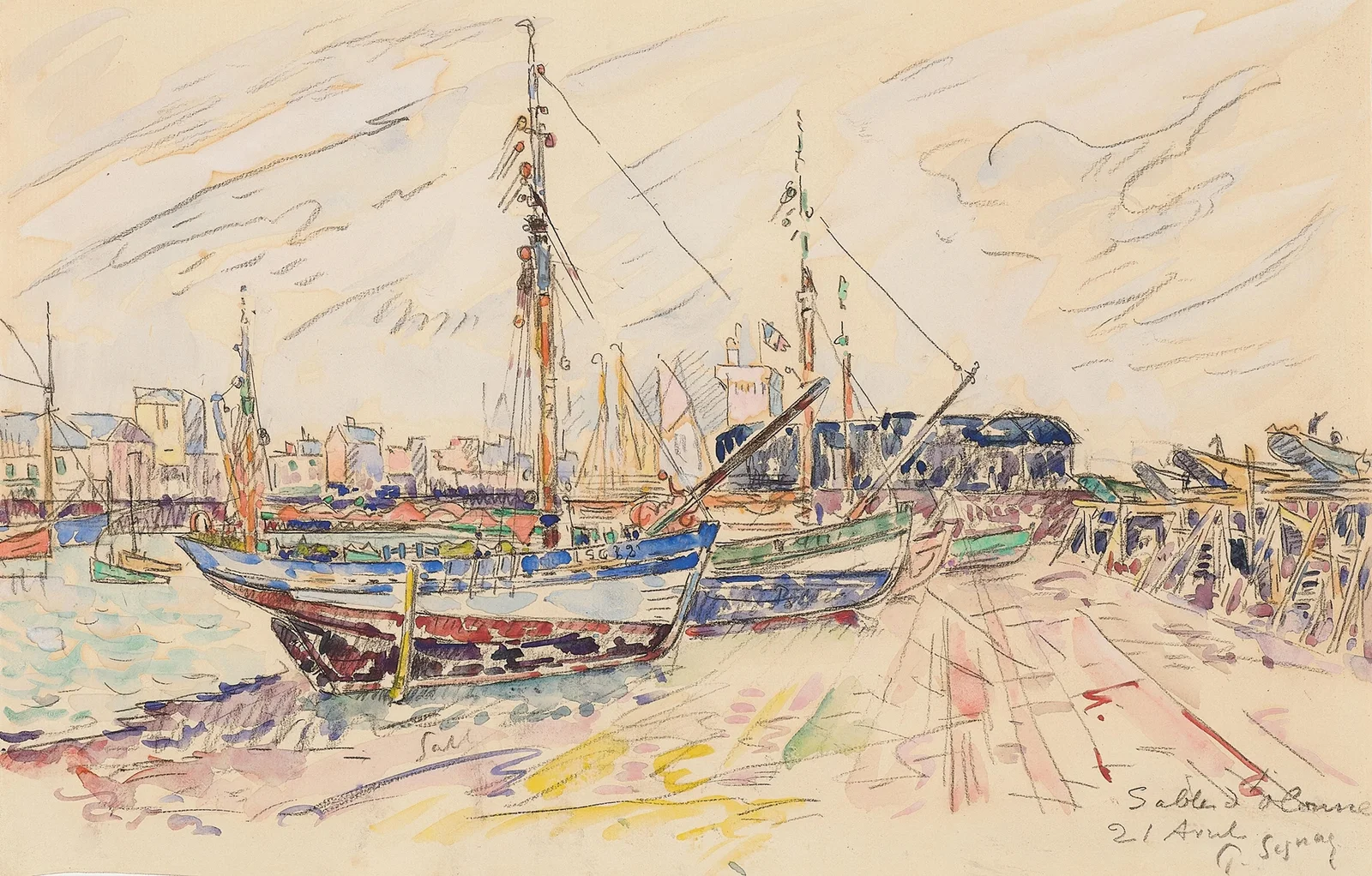 Les Sables d’ Olonne, 1929 – nr 1 av Paul Signac