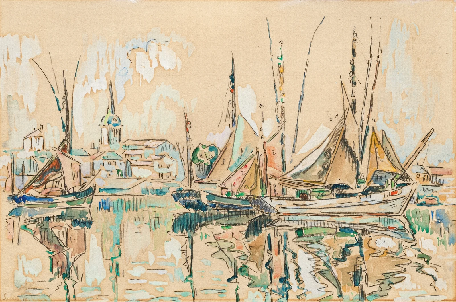 Les Sables-d’Olonne, 1929 – nr 2 av Paul Signac
