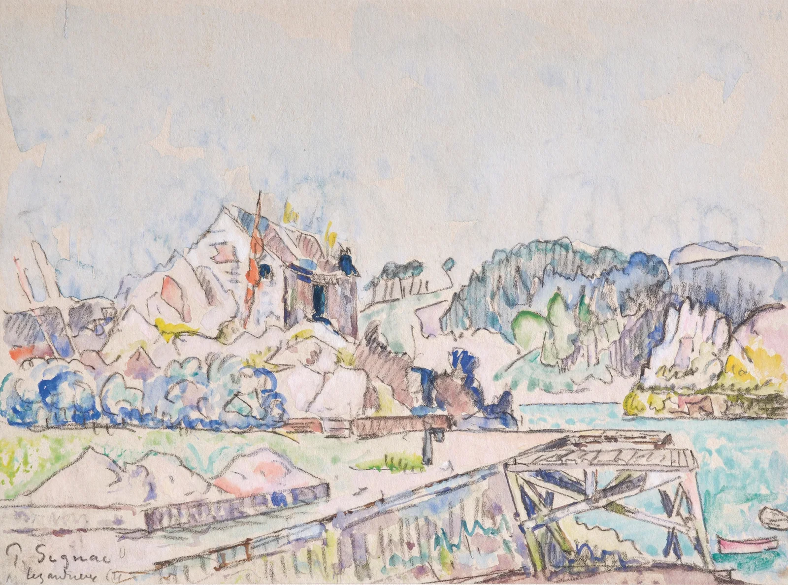 Lezardrieux av Paul Signac