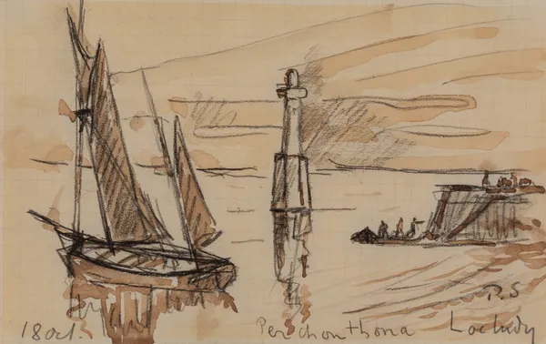 Lighthouse at Loctudy av Paul Signac