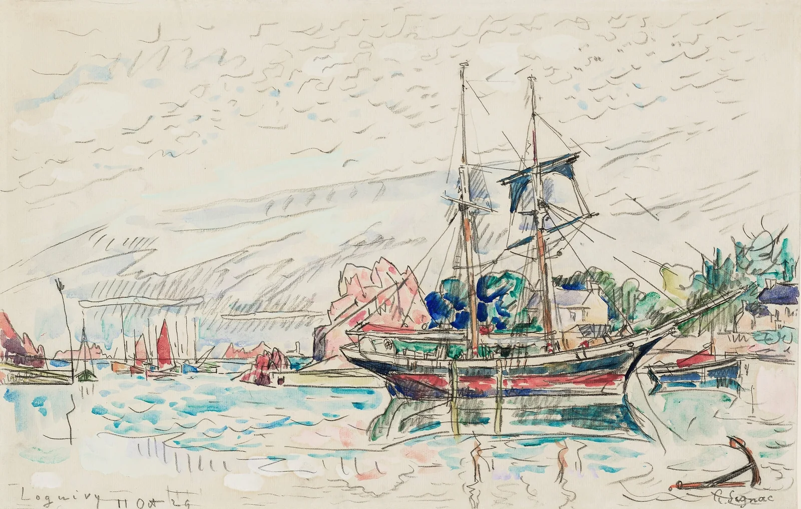 Loguivy av Paul Signac