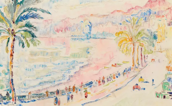 Nice, La Promenade Des Anglais av Paul Signac