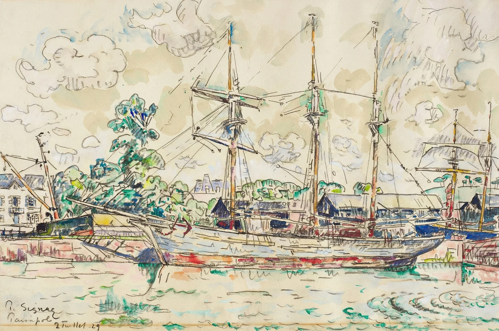Paimpol av Paul Signac