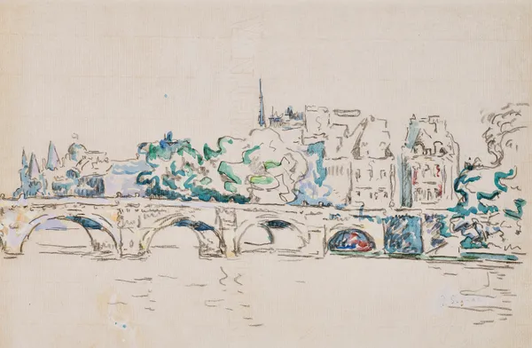 Paris, Le Pont-Neuf, 1925 av Paul Signac