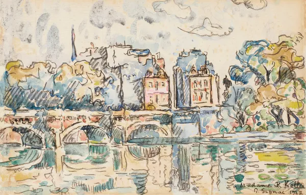 Paris. Le Pont-Neuf, 1927 av Paul Signac
