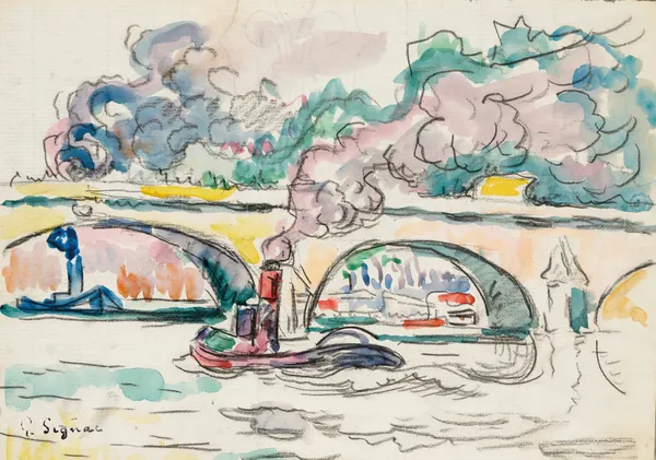 Paris, Le Pont-Royal, 1910 av Paul Signac