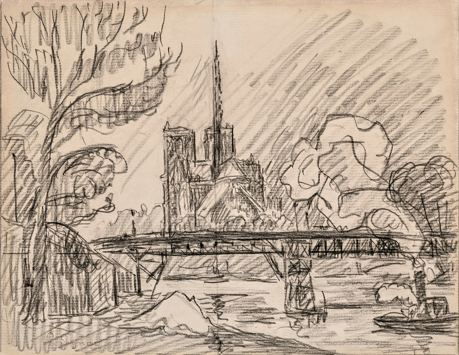Paris. Notre-Dame av Paul Signac