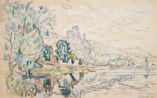 Petit Andély, Château Gaillard av Paul Signac