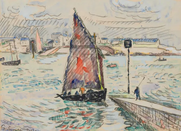 Port-Louis, 1922 av Paul Signac