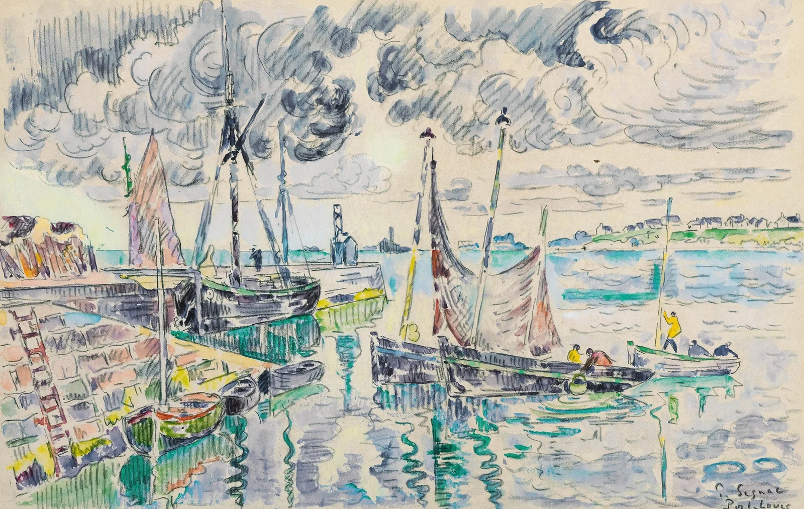 Port-Louis, 1921 av Paul Signac