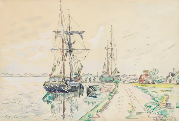 Rivière de Vannes av Paul Signac