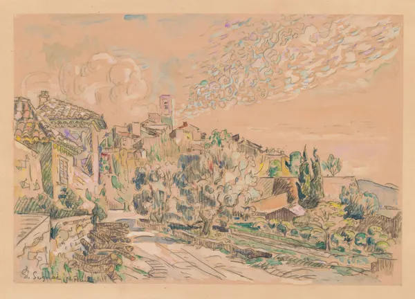 Saint-Paul-de-Vence av Paul Signac
