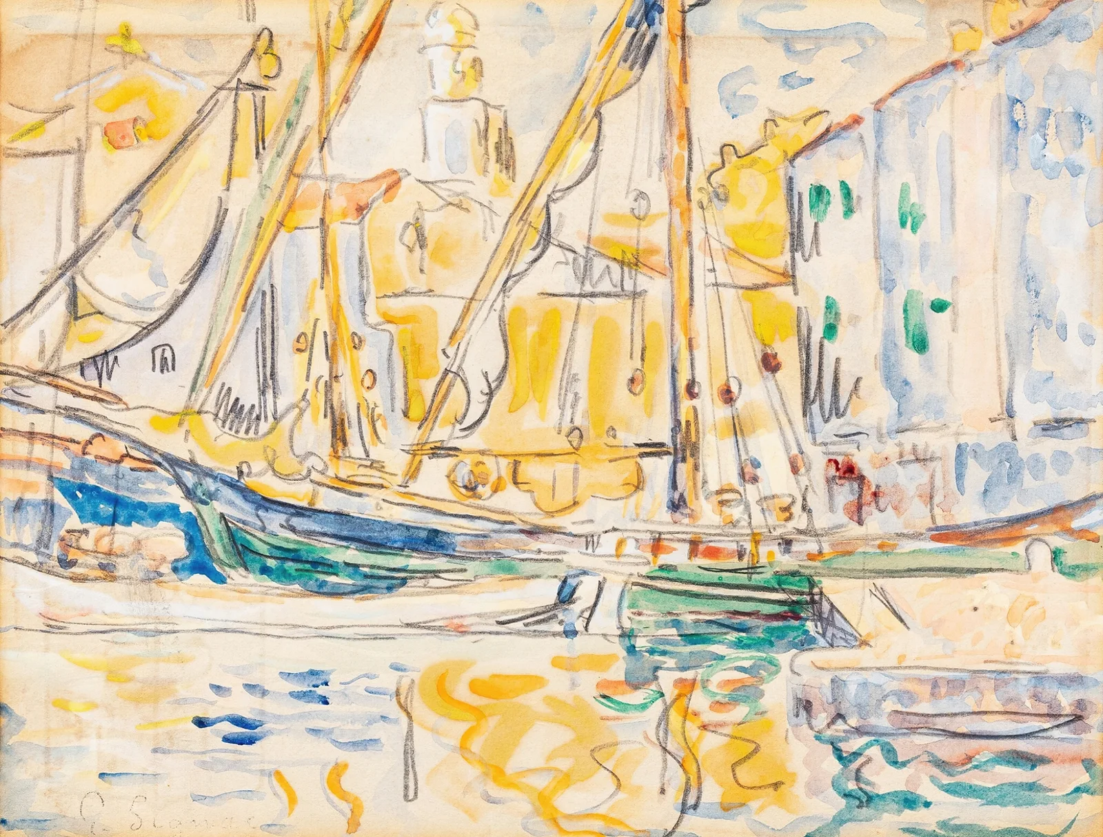 Saint-Tropez av Paul Signac