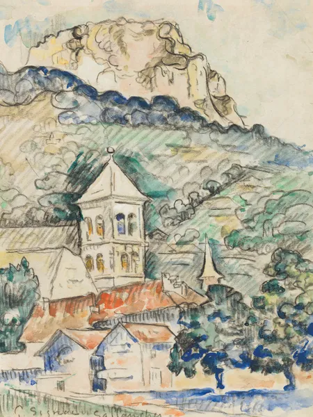 Sallanches, La dent de Warens av Paul Signac