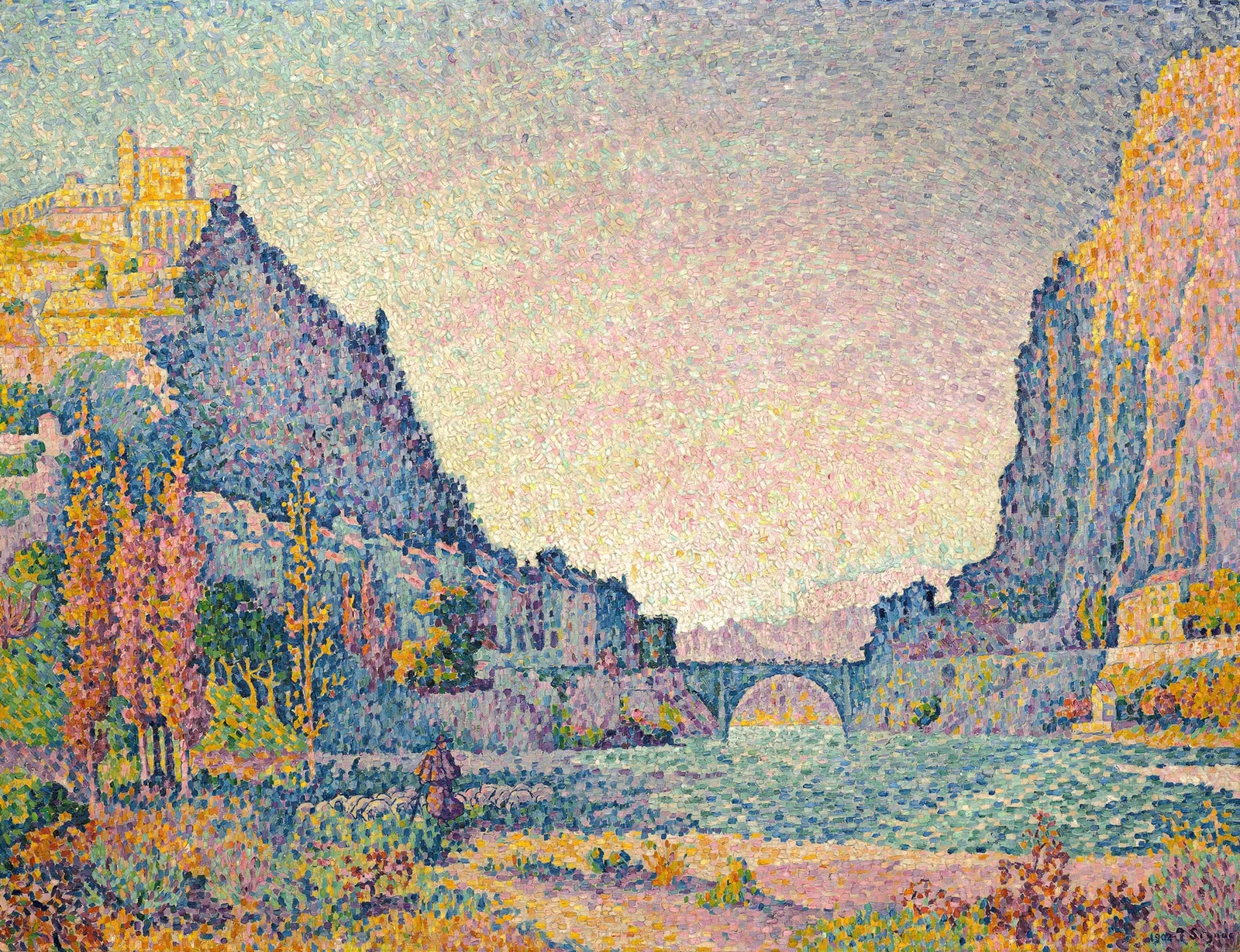 Sisteron av Paul Signac