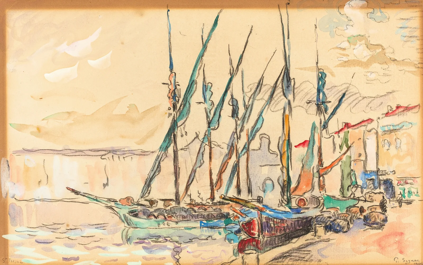 St Tropez av Paul Signac