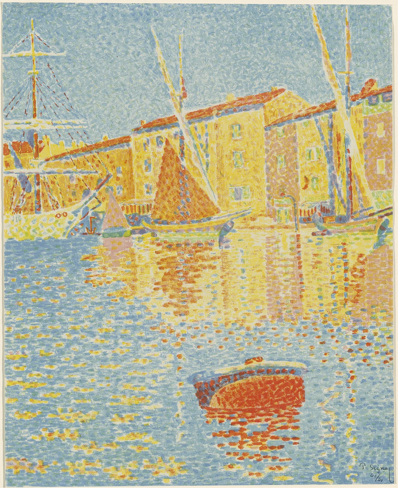 The Buoy (La bouée) av Paul Signac