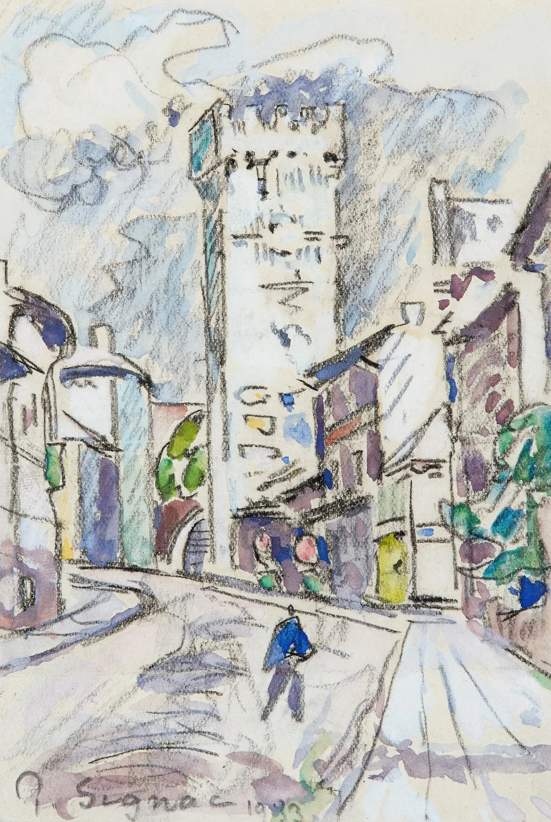 Viviers, 1933 – nr 2 av Paul Signac