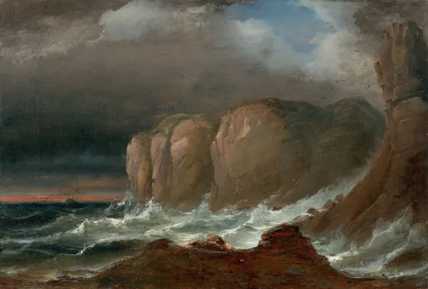 Cliffs by the Coast of Northern Norway av Peder Balke
