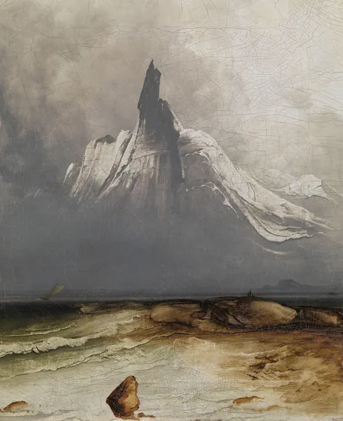 Stetind in Fog av Peder Balke