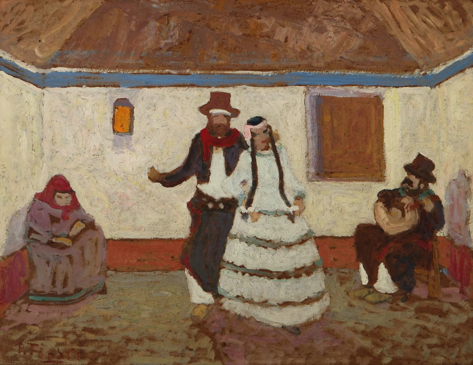 Baile En El Rancho (from 1880 until 1938) av Pedro Figari