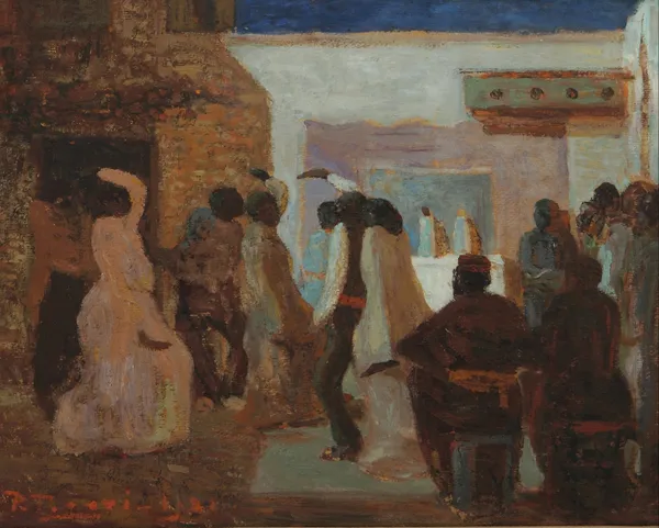 Candombe o Candombe bajo la luna av Pedro Figari