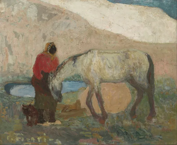 Lavanderas en los médanos o Los amigos (from 1880 until 1938) av Pedro Figari
