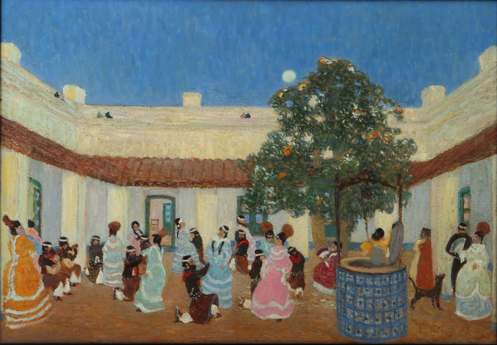 Patio (from 1880 until 1938) av Pedro Figari