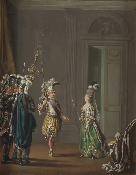 Kung Gustav III och Ulrika Eleonora von Fersen av Pehr Hilleström